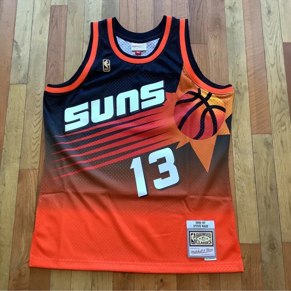 Mitchell & Ness Phoenix Suns Steve Nash Color Fade Retro Jersey Mens Medium